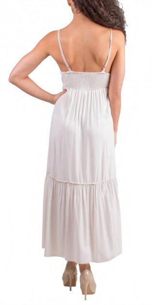 GIGI MODA Felice Maxikleid Weiß Einheitsgröße 4