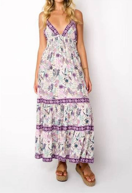 Z & L Meadow Maxi Dress Multi Large 2