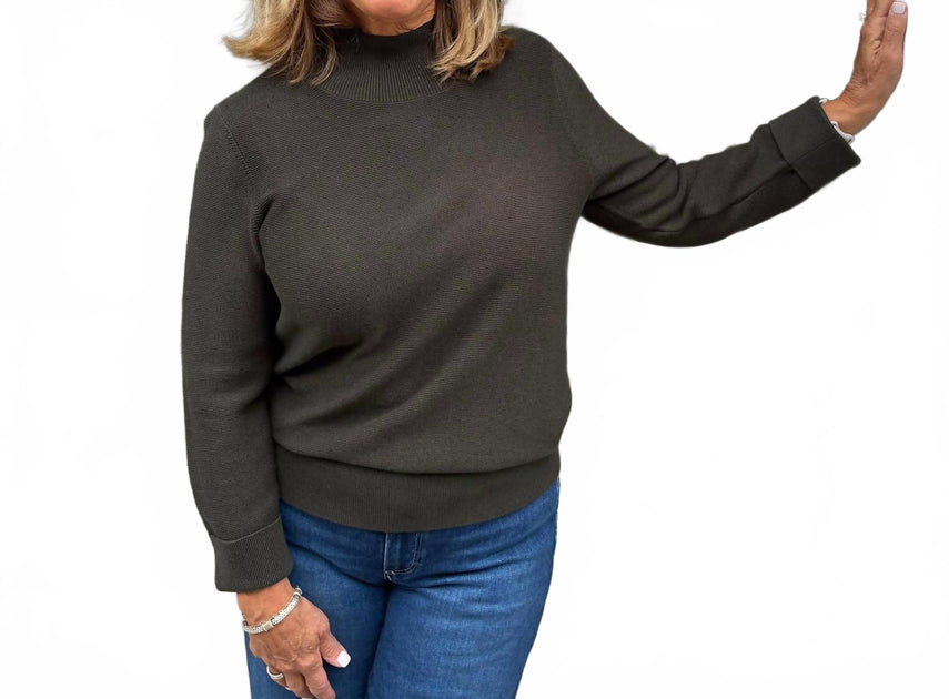 Repeat Cashmere Mockneck Top Grey XS 2