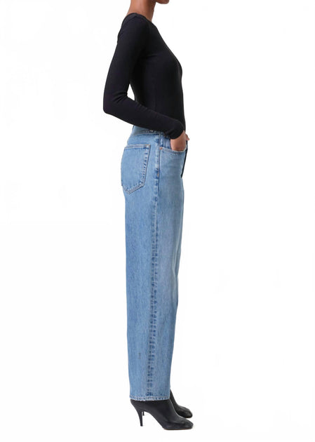 AGOLDE V-Waist Baggy Straight Jeans Multi 28 3
