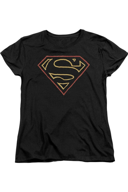 Gildan Superman Colored Shield Short Sleeve T-Shirt Black XXL 2
