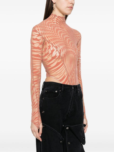 Mugler Top Peach Pink EU 42 4