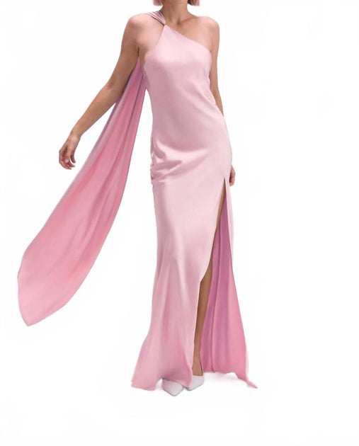 Fore Collection Don't Call Me Baby Slip Maxi Dress Pink Large 2