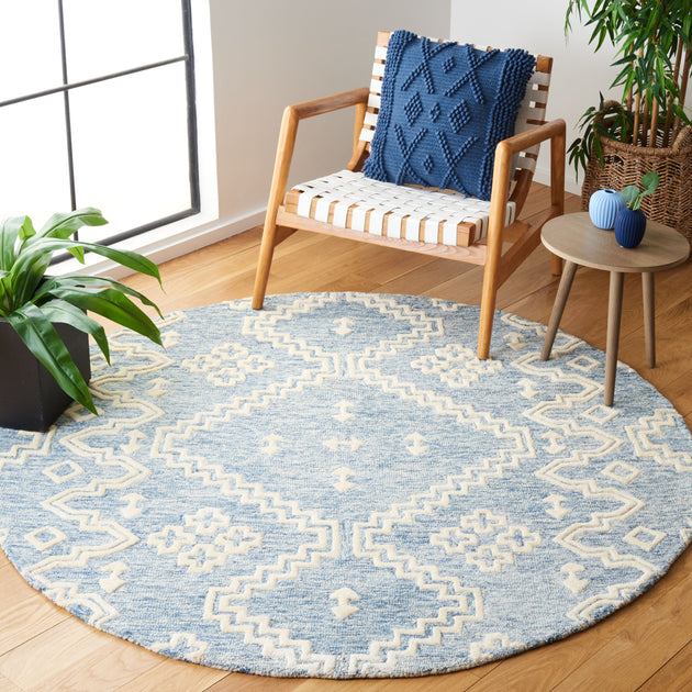 Safavieh Abstract ABT852 Area Rug Blue/Ivory 4