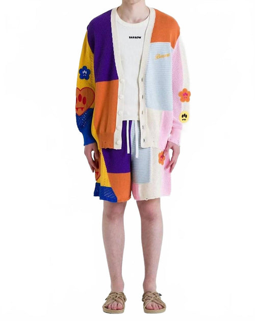 Barrow Con Patch Cardigan White Medium 2