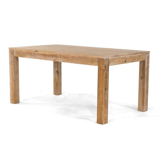 Hivvago Dining Table Rustic Brown 3