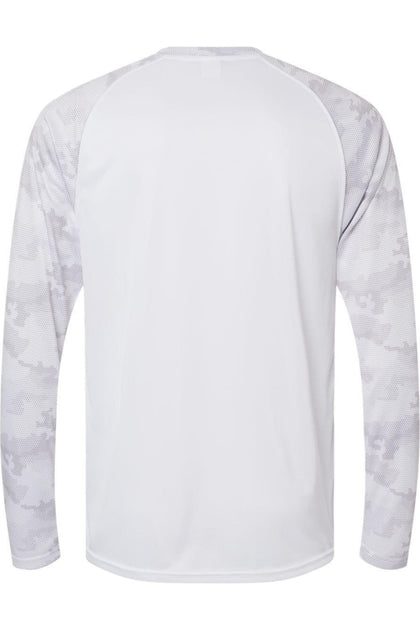 Paragon Cayman Performance Camo Colorblocked Long Sleeve T-Shirt White X-Small 3