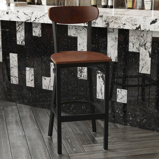 Flash Furniture Commercial Bar Stool Brown 3