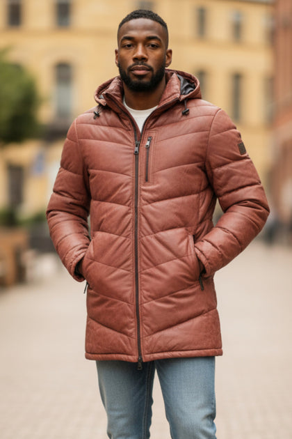 Infinity Summit Hooded Puffer Coat Pink Small 2