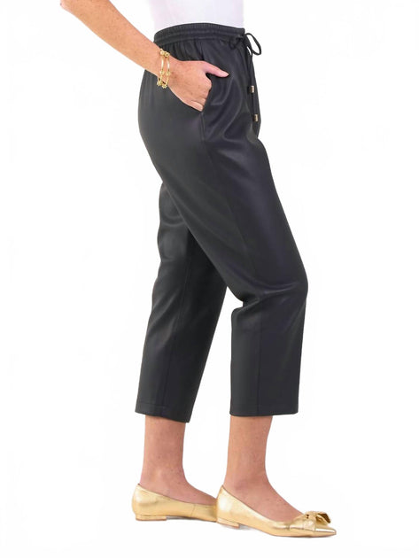 Emily McCarthy Joy Jogger Vegan Leather Black XSmall 4