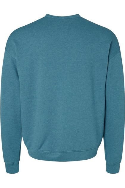 BELLA + CANVAS Sponge Fleece Drop Shoulder Crewneck Sweatshirt Blue Medium 3
