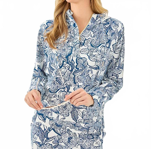 Lilly Pulitzer Chiara Terry Hoodie Pullover Multi Small 2