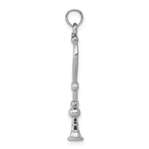Diamond2Deal Stethoscope Pendant Silver 3