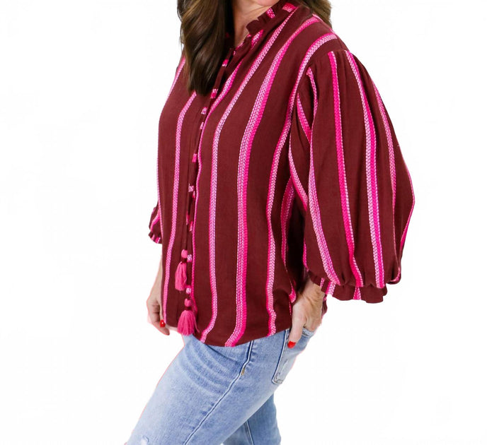 Ivy Jane Haut à Rayures Rose Medium 4