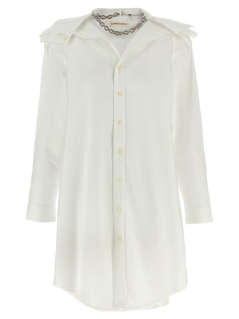 オールインワン・サロペット Y/Project Chemisier Dress With Asymmetric Collar Y/Project Chemisier Dress With Asymmetric Collar | ShopSimon