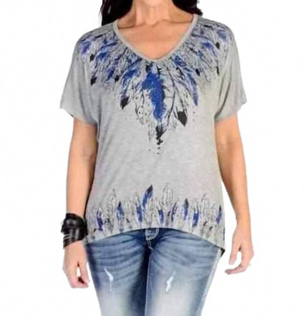 Liberty Wear Feather Comfort Tee Grey X-Large 2