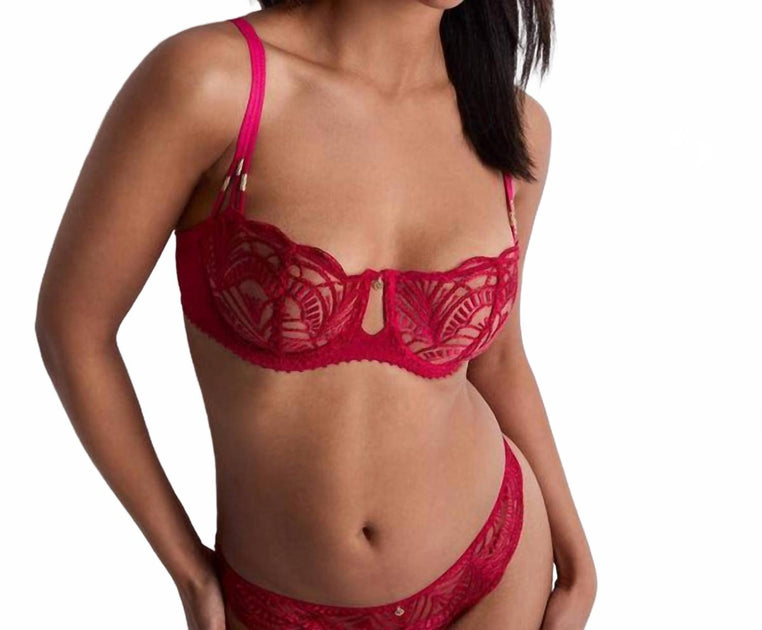 Aubade Vibes Half Cup Bra Red 34B 2