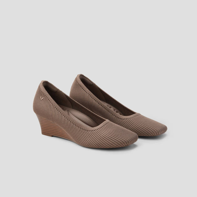 Vivaia Margot Wedge Pro Knit Shoes Brown US 6.5 2