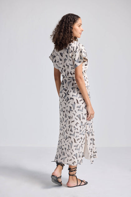 Reistor Gathered Maxi Dress White XXL 2