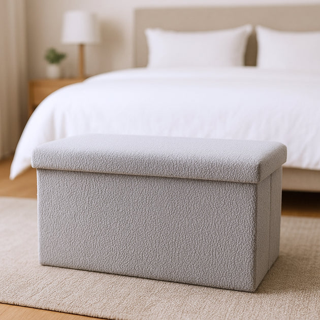 Hivvago Storage Ottoman Gray 30in 3