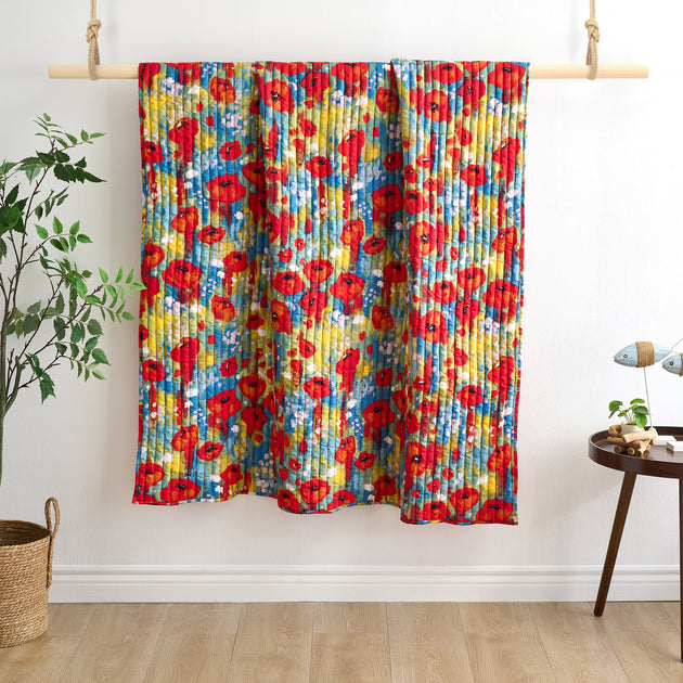 BreeBe Poppies Throw 3
