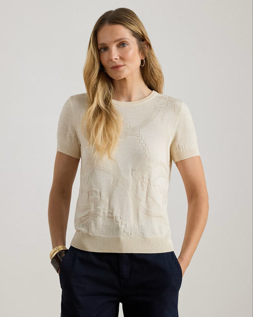 Ralph Lauren Eyelah Pullover Short Sleeve Multi Medium 3