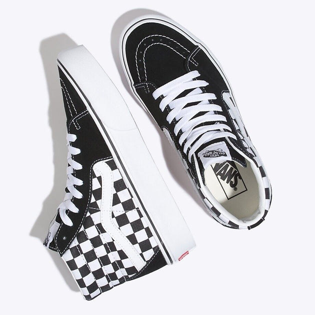 Vans SK8-Hi Platform 2.0 Sneakers Black White Checkerboard US 5 4