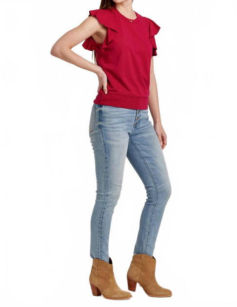 Another Love Layla Top Red Small 4