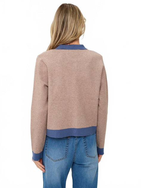 SIX/FIFTY Fallon Cardigan Beige Small 3