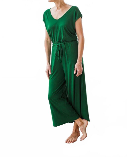Yala Kiova V-Ausschnitt Bambus Jumpsuit Grün XXL 2
