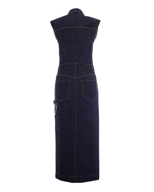 Sportmax Chemisier Denim Dress Blue EU 40 3