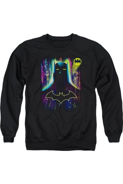 Gildan Batman Knight Lights Crewneck Sweatshirt Black XXXLarge 2