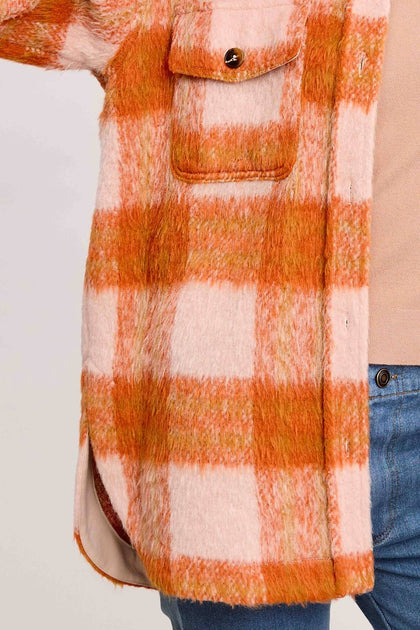 LA MIEL Mohair Over Jacket Orange Medium 3