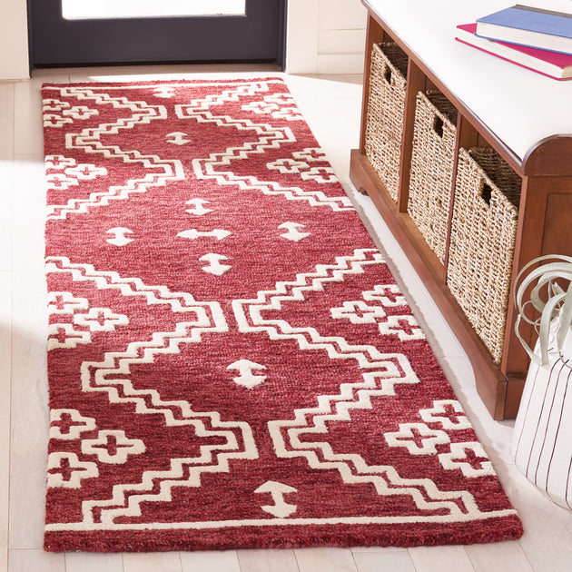 Safavieh Abstract ABT852 Area Rug Red/Ivory 3