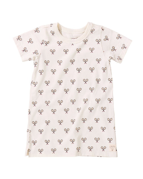COOP KIDS Hopscotch T-Shirt Kleid Weiß US 4 2