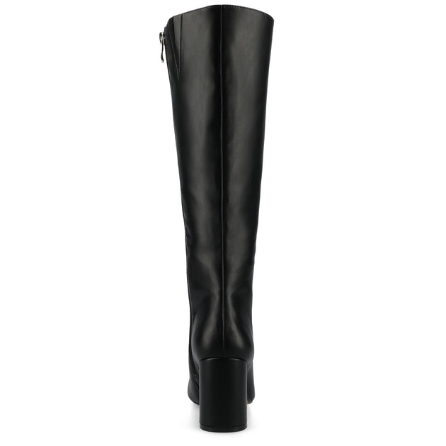 Journee Collection Ameylia Wide Calf Boots Red US 10 4