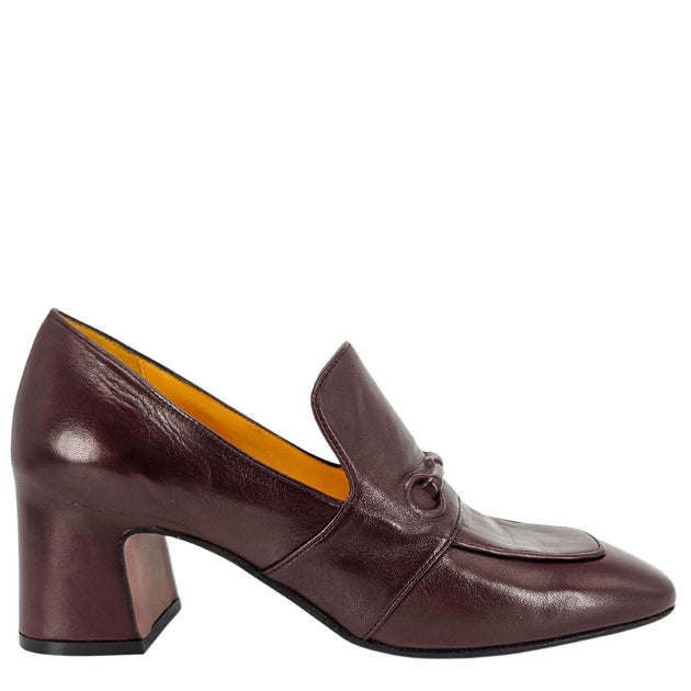 Madison Maison Leather Hidden Bit Heel Loafer Gold EU 38 2