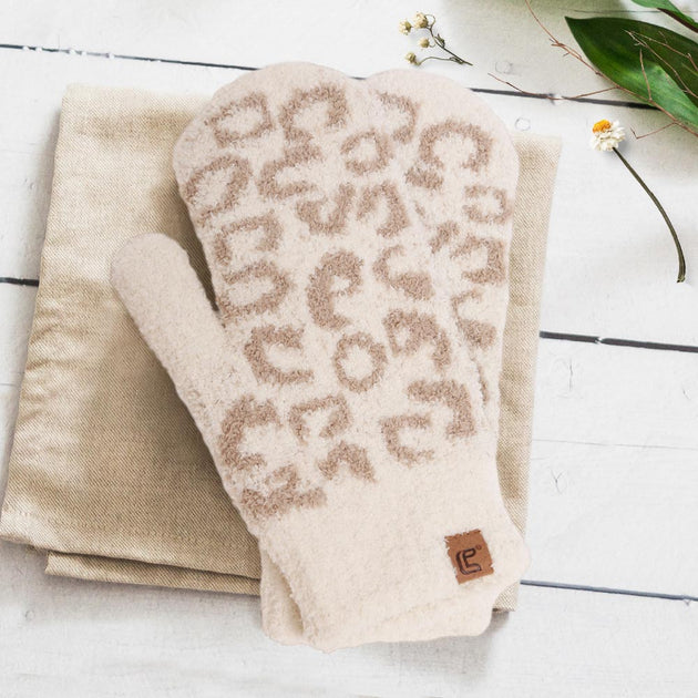 Fashnzfab Mitten Gloves Grey One Size 2