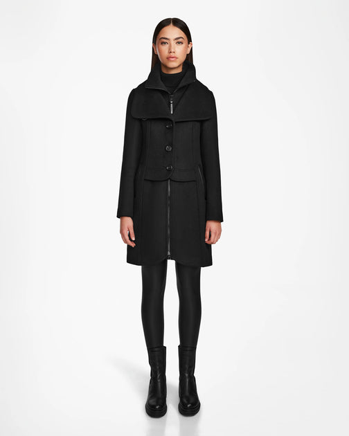 Rudsak Caroline Wool Coat Black Large 2