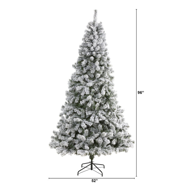Hivvago 8 Fuß beschneiter West Virginia Tannenbaum Kunstbaum 3
