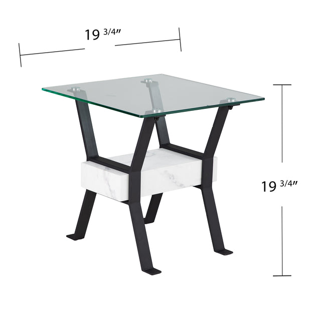 Table d'appoint en verre SEI Darvette 4