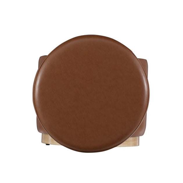 Linon Blanche Storage Ottoman Caramel 4