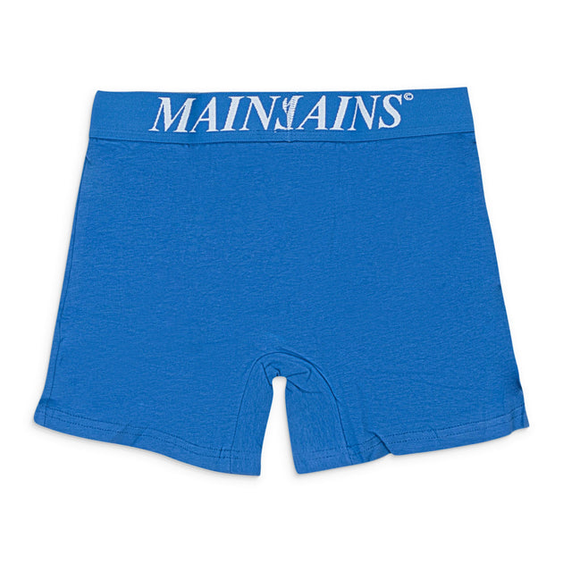 Mains Logo Boxer Blue White Medium 2