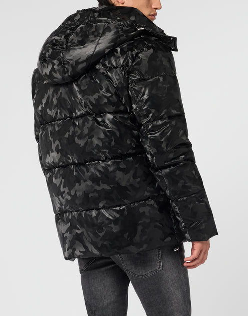 Philipp Plein Puffer Jacket Camouflage Black XL 4