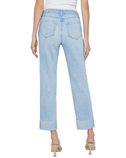 L'AGENCE Maribel Cuffed Jeans Blau 24 3