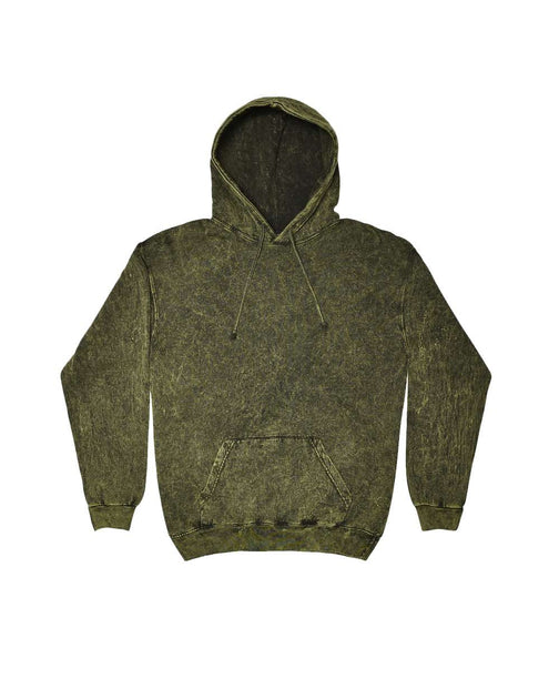 Colortone Mineral Wash Hooded Sweatshirt Green XL 4