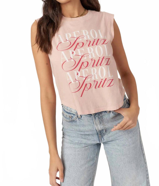 Project Social T Aperol Spritz Muscle Tank Red XSmall 2