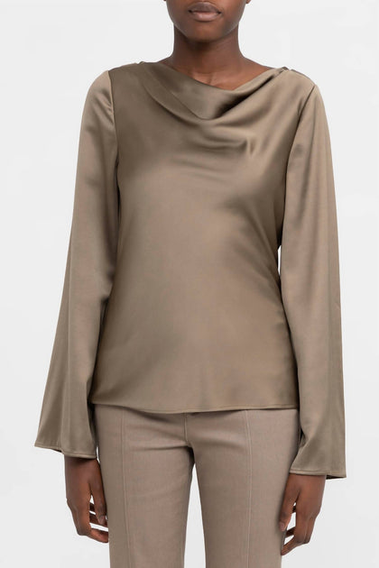 SIGNIFICANT OTHER Samara Long Sleeve Top Green US 2 2