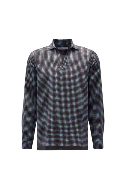 Orlebar Brown Ridley Tiescape Shirt Grey XXL 4