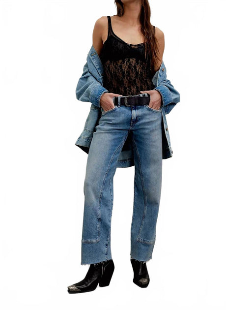 Free People Risk Taker Mid-Rise Jeans Multi 31 2